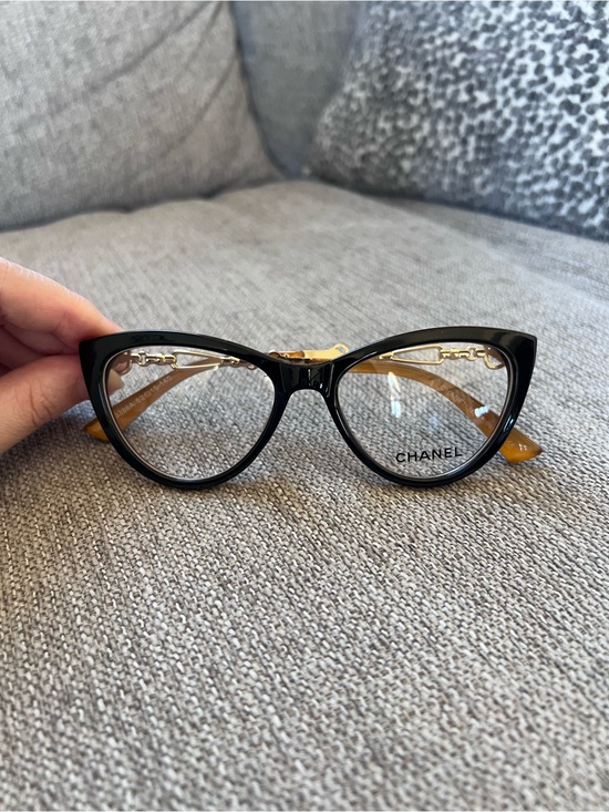 CHANEL Accessories - Chanel Tortoiseshell Cat Eye Eyeglasses with Gold Accents